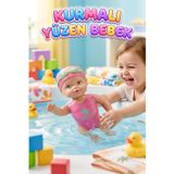 Kurmalı Yüzen Bebek 14 cm Suya Dayanıklı Havuzda Banyoda Miniklerin Eğlenceli Yeni Su Arkadaşı!