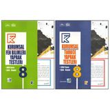 Kurmay 8. Sınıf Kurumsal Fen B. Yaprak Test+Kurumsal Türkçe Yaprak Test (2 Kitap)