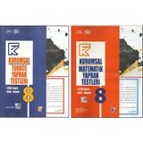 Kurmay 8. Sınıf Kurumsal Türkçe Yaprak Test+Kurumsal Matematik Yaprak Test (2 Kitap)