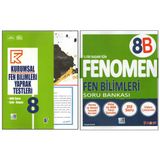 Kurmay 8.Sınıf Kurumsal Yaprak Test+Fenomen 8B Fen Bilimleri (2 Kitap)