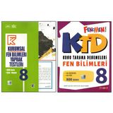 Kurmay 8.Sınıf Kurumsal Yaprak Test+Fenomen Ktd Fen Bilimleri (2 Kitap)