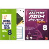 Kurmay 8.Sınıf Kurumsal Yaprak Test+Newton Adım Adım Zirveye Fen Bilimleri (2 Kitap)
