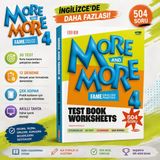 Kurmay More And More 4 Test Book Worksheets – 504 Soru | 30 Test + 12 Deneme | Ingilizce Soru Bankası