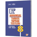 Kurmay Yayınları 8 Kurumsal Türkçe Yaprak Testleri
