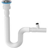 Kurna Körüklü Lavabo Sifonu Çamaşır Çıkışlı