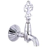 Kurna Musluğu Silver Gümüş Renk Kurna Bataryası Hamam Musluğu Pirinç