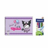 Kuromi 17*25 15 Yp. Spiralli Resim Defteri - Pelikan 12li Silgili Kuru Boya 2'li Set 2