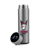 Kuromi Baskılı Dijital Göstergeli Gümüş Çelik Termos - 450MLT - 10-12 Saat Sıcak ve Soğuk - 001 - 450 ml - Beyaz