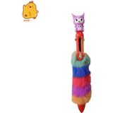 Kuromi Cinamoroll My Melodi Figürlü Tüylü Çok Renkli Tükenmez Kalem Disney Yazı Kalemi | Fancy Space - Kırmızı
