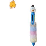 Kuromi Cinamoroll My Melodi Figürlü Tüylü Çok Renkli Tükenmez Kalem Disney Yazı Kalemi | Fancy Space - Mavi