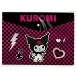 Kuromi Çıtçıtlı Dosya A4 - 2 Adet