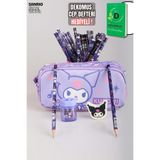 kuromi "DEKOMUS CEP DEFTERİ HEDİYELİ" LİSANSLI "MAGICAL BUDDY" KOLEKSİYONU KALEM ÇANTASI,2 ADET KURŞ