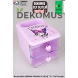 Kuromi "dekomus Cep Defteri Hediyeli" Yeni Sezon Lisanslı Kuromı Masa Kalemliği - Krem - 1
