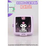 kuromi "DEKOMUS ISLAK MENDİL HEDİYELİ" YENİ SEZON LİSANSLI 2 KATLI BESLENME KABI / LUNCH BOX