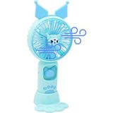 Kuromi Fan - El Vantilatörü El Fanı Ledli Şarj Edilebilir Taşınabilir Fan - Mavi