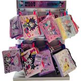 Kuromi & Hello Kitty El Cüzdanı - Pembe-T8A - hello kitty&kuromi