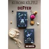 Kuromi Kilitli Defter 80 Yaprak Siyah - 14 x 20