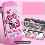 Kuromi Melody Büyük Kapasiteli Kalem Kutusu - Açık Pembe