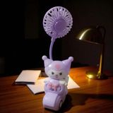 Kuromi Mini Fan Kalemtıraş Mini Vantilatör USB Şarjlı