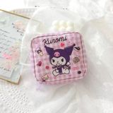 Kuromi Mor Desenli Hijyenik Ped Çantası | Organizeri | Makyaj & Kozmetik Saklama Çantası | Fermuarlı Mini Düzenleyici - Renk: 06