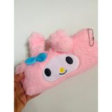 Kuromi My Melodi Melody Cinnamoroll Peluş Tüylü Kalemlik Kalem Kutusu Makyaj Çantası Hediyelik