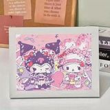 Kuromi My Melody Diy Kendin Yap Fotoğraf Çerçeveli Mozaik Elmas Boyama 2 - Çok Renkli