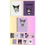 Kuromi Poster A3 ,2 adet defter A4 1adet , fotokart 9 adet