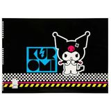 Kuromi Resim Defteri 35 x 50 cm 15 Yaprak 300315-12 - Siyah Kuromi Yazılı