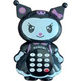Kuromi Sesli Müzikli Oyuncak Telefon 15 cm - Siyah