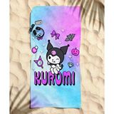 Kuromi Temalı Plaj Havlusu Çok Renkli