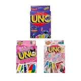 Kuromi Uno + Labubu Uno + Stitch Uno Oyun Kartları 3'Lü Set