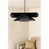 Kurova Handmade Tekli Sarkıt Avize – Modern Metal Tasarım, E27 Uyumlu, 30×60 cm Siyah El Yapımı Dekoratif Aydınlatma, Salon ve Oturma Odası İçin Premium Sarkıt Lamba