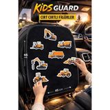 Kurra Store Ford B-Max Titanium 1.6i 105 Powershift E6 2019 Uyumlu Kids Guard Araba Koltuk Arkası Çocuk Eğlence ve Seyahat Aktivite Seti - Renkli