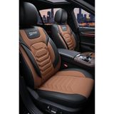 Kurra Store Kia Forte5 (Facelift 2017) 2.0 Gdı (164 Hp) 2017 Titanyum Serisi Uyumlu Keten Oto Koltuk Kılıfı Taba