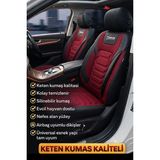 Kurra Store Rover 800 Hatchback 827 Vitesse/slı (177 Hp) 1990 Titanyum Serisi Uyumlu Keten Oto Koltuk Kılıfı Bordo