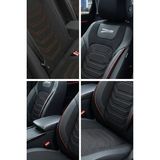 Kurra Store Toyota Supra (A7) 3.0 Turbo (MA70) (235 Hp) 1993 Titanyum Serisi Uyumlu Keten Oto Koltuk Kılıfı Kırmızı - Siyah - Kırmızı