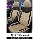 Kurra Store Volkswagen Polo 1.4 Tdi Basicline 4 Kapı (75) 2005 Trend Serisi Uyumlu Keten Oto Koltuk Kılıfı Bej