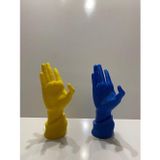 Kurt 3D Sarı & Lacivert El Şeklinde Oyun Kolu Standı Pc&Ps3&Ps4&Ps5 Uyumlu