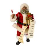 Kurt Adler 26,5 cm Fabriche' Siyah Noel Baba ve Şeker Kamışı