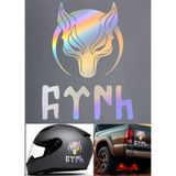 Kurt Börü Gökbörü Göktürkçe Türk Sticker Türkiye Türk Sticker Oto Araba Motosiklet Kask Sticker 00288-1 - Hologram - 40x31 Cm