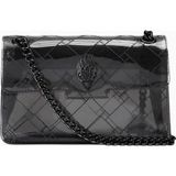 Kurt Geiger Kensington Vinyl Drench Mini Kadın Omuz Çantası - Siyah