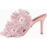 Kurt Geiger Kurt Geıger Pembe Çiçek ve Taş Detaylı Kadın Stiletto Topuklu Ayakkabı