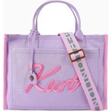 Kurt Geiger Kurt Tote Büyük Boy Kadın Omuz Çantası - Mor