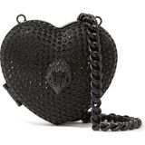 Kurt Geiger Micro Heart Clutch Bag, Kalp Şekilli Mini Zincirli Çanta Tek Boy Kadın Tasarımı - Siyah