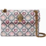 Kurt Geiger Mini Fabric Drench Kensington Taşlı Zincir Askılı Tasarım Kadın Omuz Çantası - Çok Renkli