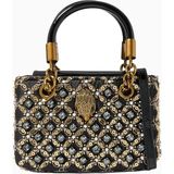 Kurt Geiger Mini Jewel Kensington Taşlı Zincir Askılı, Kadın El ve Omuz Çantası - Siyah