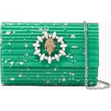 Kurt Geiger Party Eagle Şık Kadın Clutch ve Omuz Çantası - Yeşil