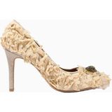 Kurt Geiger Pimlico 90 Court Heels Zarif Klasik Kadın Topuklu Ayakkabı - Kahverengi