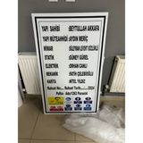 Kurt Reklam Promosyon Ruhsat Tabelası 70 x 50 cm Kişiye Özel Yapılır Malzeme Kompozit - 70X50