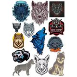 Kurt Wolf Sticker Set-13 14 Parça Telefon, Tablet, Defter, Laptop Sticker